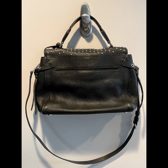 MICHAEL KORS BRISTOL STUDDED LEATHER SATCHEL - Picture 2 of 4